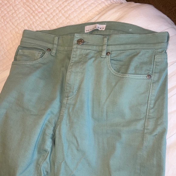 LOFT Jeans Light Green Loft Skinny Jeans Poshmark